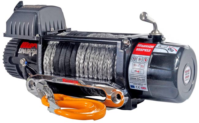 Warrior Winches Spartan 9500 Electric Winch Synthetic